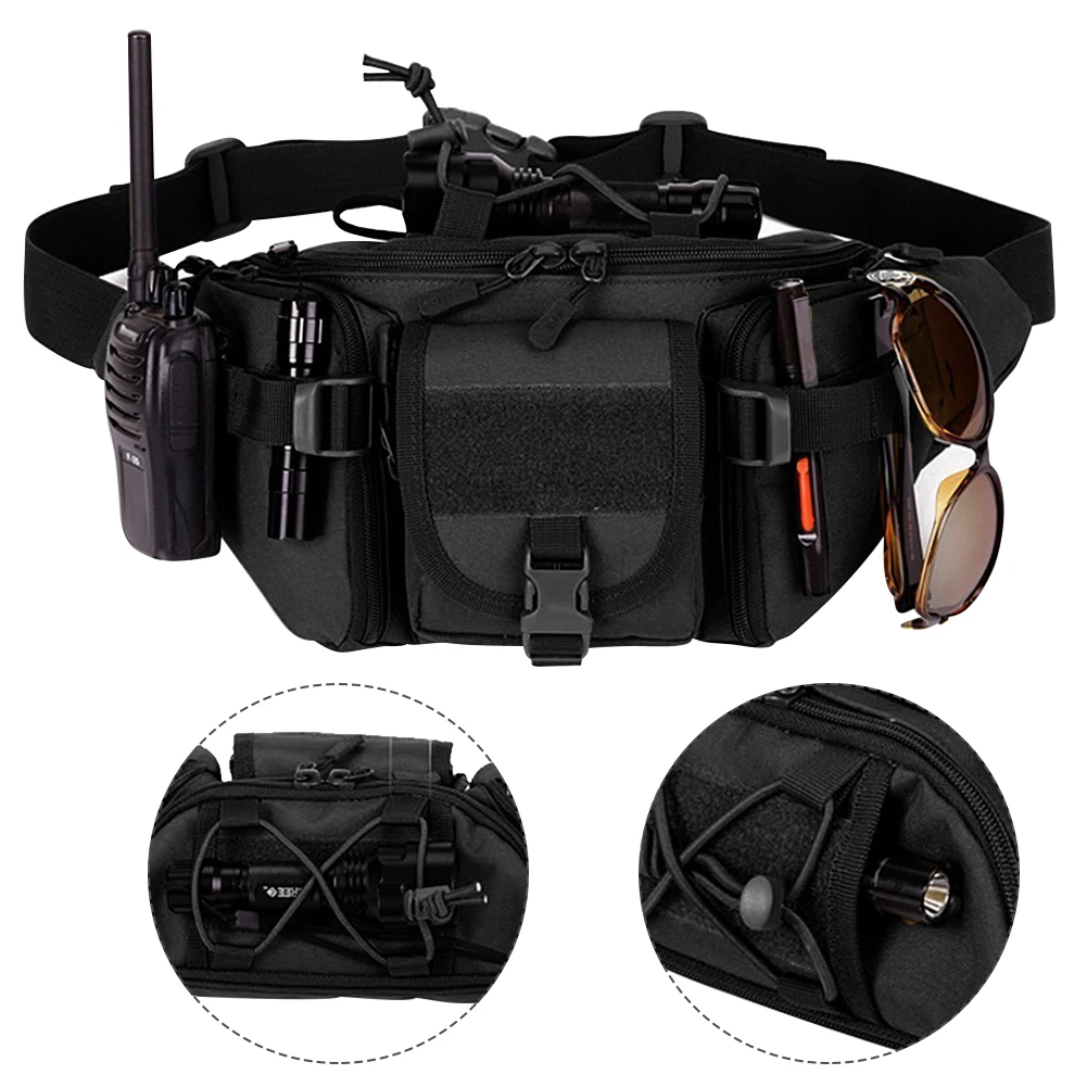 Men's Tactical Waist Bag Pack Military Camo Waterproof Hip Belt Pouch For Hiking Climbing Outdoor Men | Спорт и развлечения