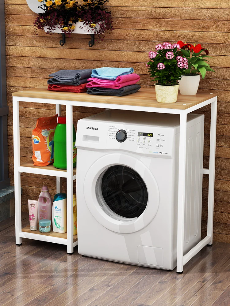 

Washing machine storage rack drum pulsator landing multi-storey rack household bathroom storage rack balcony laundry cabinet