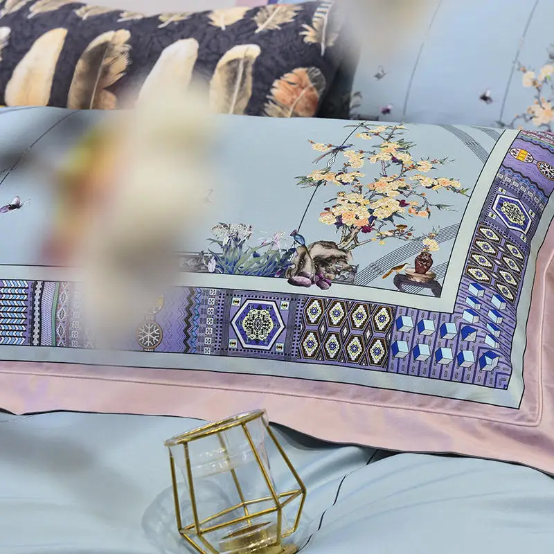 Комплект постельного белья 100S из египетского хлопка цифровой комплект с