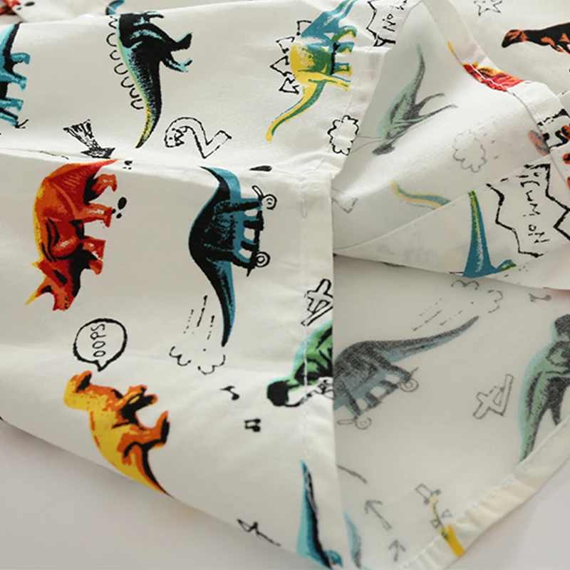 Новая детская рубашка с короткими рукавами для мальчиков модная повседневная