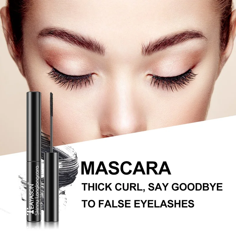 

Slender Brush Head Mascara Long-lasting Waterproof Smudge-proof Curling Dense Mascara Eye-makeup