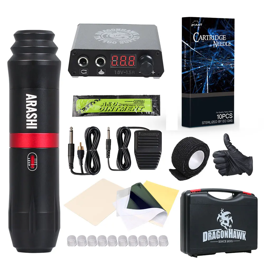 Полный комплект для тату ротационная ручка набор мини стиль Перманентный