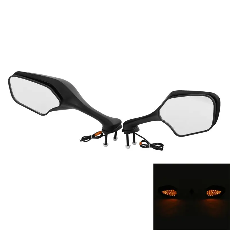 

Motorcycle Rearview Mirrors LED Turn Signal Light Fit For Honda CBR1000RR 2008-2016 15 14