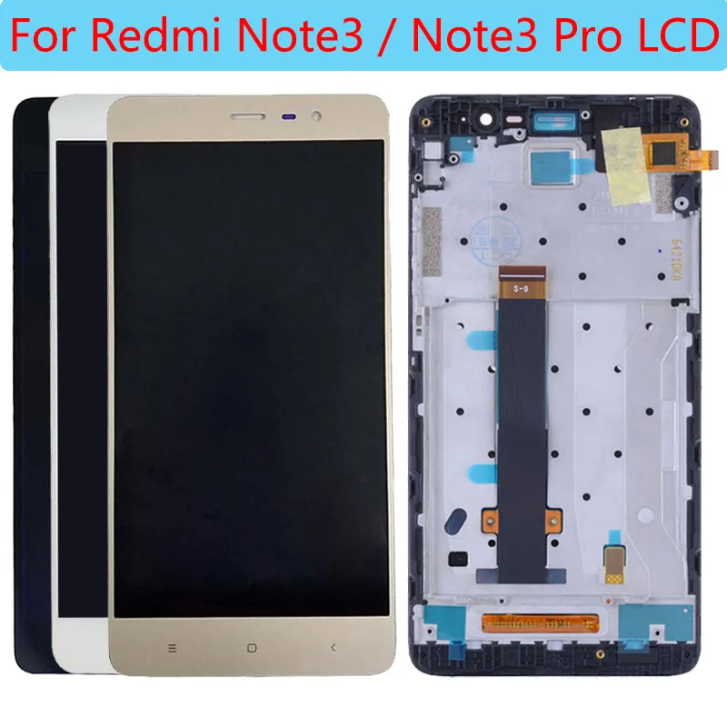 ЖК дисплей для Xiaomi Redmi Note 3 Pro 5 дюйма с рамкой и дигитайзером в сборе|Экраны