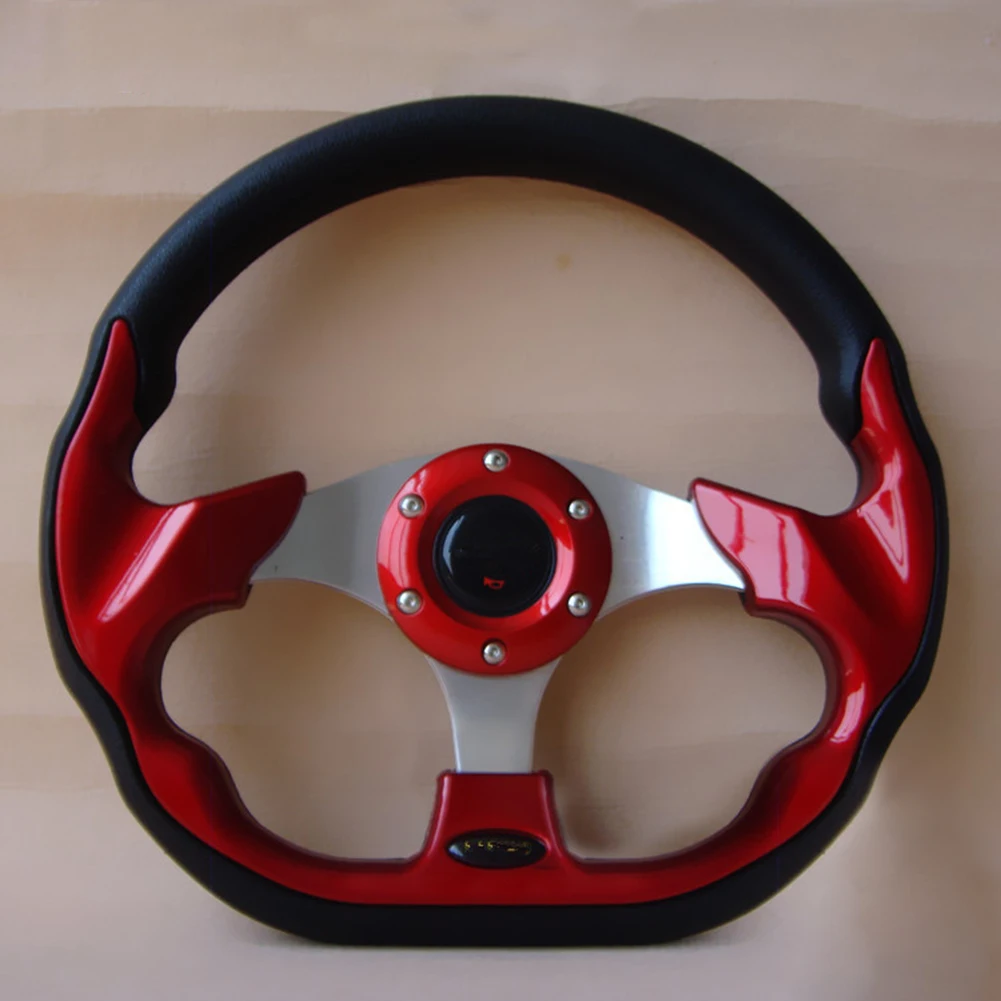 320 мм металлический Искусственная кожа рулевого колеса автомобиля модификация 6