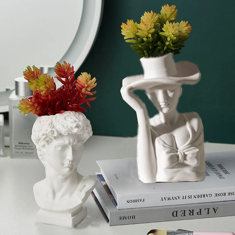 

Керамическая ваза, домашний декор, Скандинавская декорация для дома, украшение для комнаты, настольная художественная фигурка, скульптура, ...