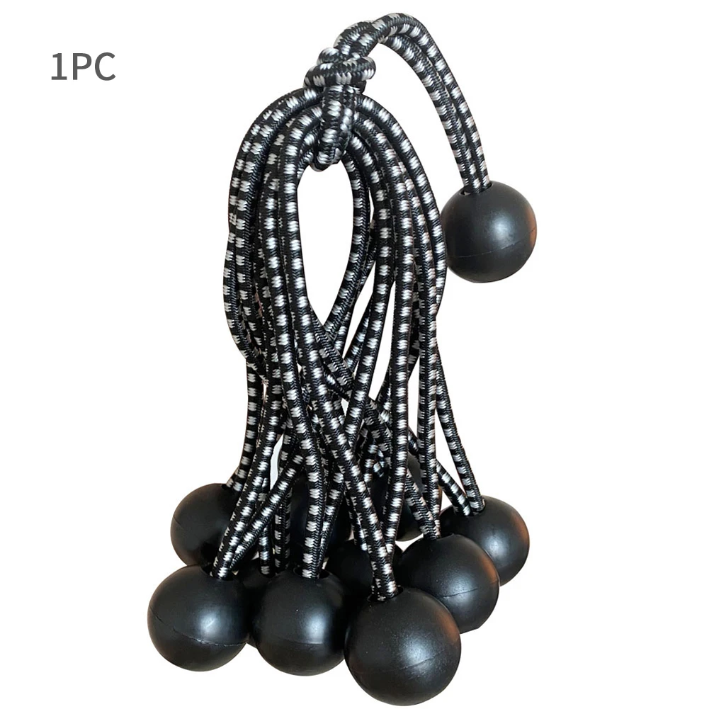 

Fixed Ties Strap Flag Pole Storage With Ball Bungee Cord Elastic Rope Accessories Bundle Reusable Tarpaulins Tent Multipurpose