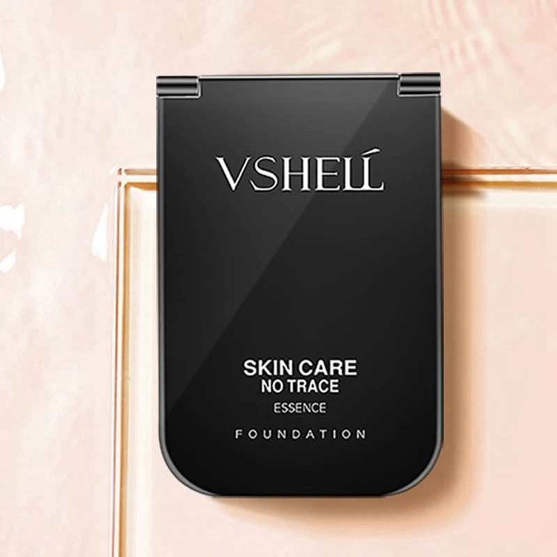 

VSHELL 2 Bottle Makeup Base Oil Free Full Coverage Concealer Long Lasting Liquid Foundation Cosmetics, Ivory & Natural