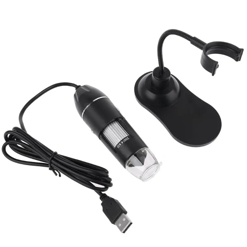 Цифровой USB микроскоп 1000X 8 светодиодный лупа электронный стерео эндоскоп камера