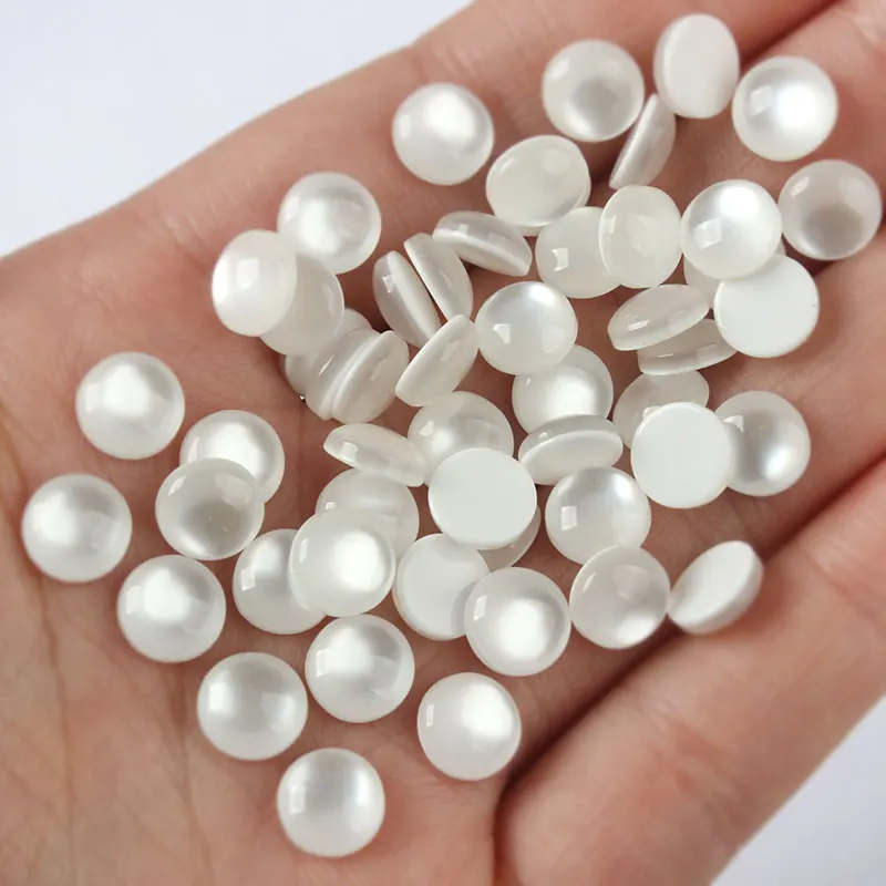 Crystal Cat Eye Opal Gem Mixed Shape White Nail Art Rhinestone Resin 3D DIY Manicure Decoration Smooth Surface Diamond |