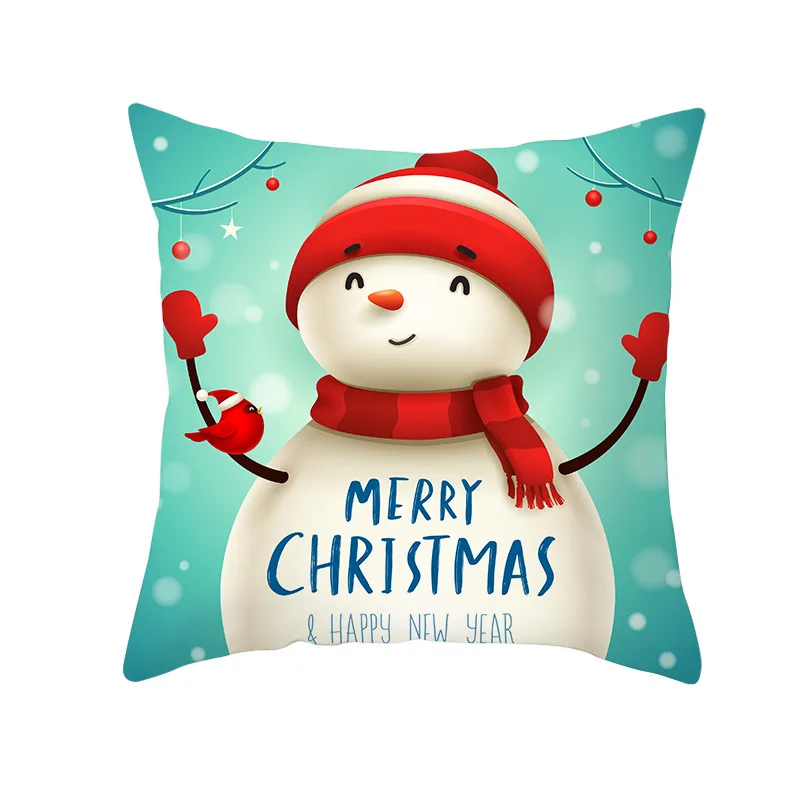 45x45 см Хлопковый чехол с надписью &quotMerry Christmas&quot подушка рождественские украшения