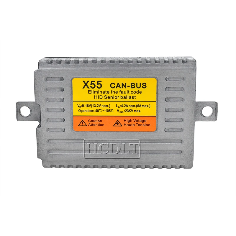 HIDLT AC 55 Вт ксеноновый Canbus HID балласт DLT X55 цифровой блок зажигания тонкий для