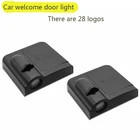 Светодиодный светильник для двери автомобиля, проектор логотипа, украшение для автомобильного стайлинга, аксессуары для Peugeot, Mitsubishi, Audi, Toyota, Bmw, Volkswagen