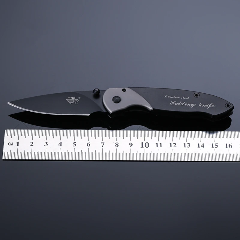 

Tool HOT EDC practical Outdoor Camping Hunting Fruit Cutting Pocket Folding Knife 8Cr14Mov Blade 7023 SANRENMU