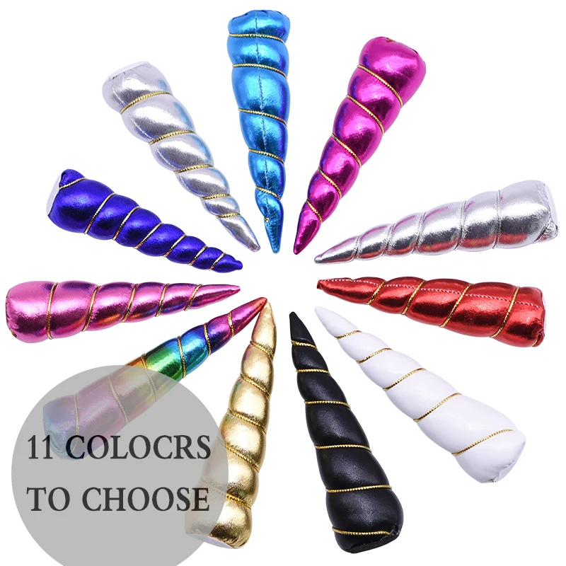 

1/3/6pcs Unicorn Horn Hair Accessories Headwear DIY Fashion Accessory No Hair Pin for Headband Photo Props Unicorn Party Decor
