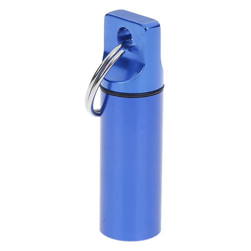 

Aluminum Emergency Seal Pills Box Waterproof Capsule Container Medicine Bottle