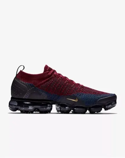 

NIKE Air VaporMax Flyknit 2 running shoes for men Deep Red Fashion outdoor sport shoes comfortable sneakers