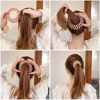 women hair clip accessories braiding tool solid color magic shark hair accessories for girls decorations hair claws