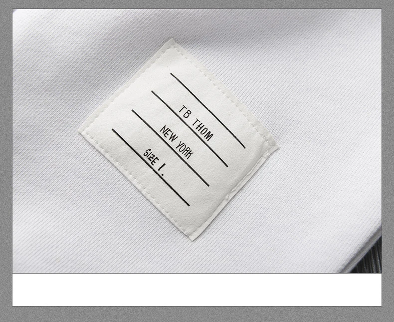 

2021 Fashion TB Brand Sweatpants Men White Cotton Casual Sports Trousers Tracksuit Bottoms Striped Jogger Track Pants