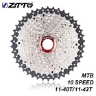 ZTTO MTB 10 скоростей 11-42T 40T кассета велосипедная Звездочка 10 скоростей 10 s свободное колесо 10 в K7 диапазон подходит для M780 M590 M6000