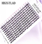Готовые русские объемные ресницы HBZGTLAD CDDD curl 1020D норковые ресницы, короткие ресницы, готовые ресницы для наращивания