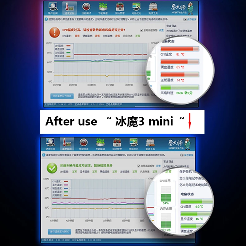 

Portable Laptop Cooler USB Air External Exhaust Cooling Fan, Laptop Speed Adjustable, Suitable for 15, 15, 6, 17 Inch Laptop