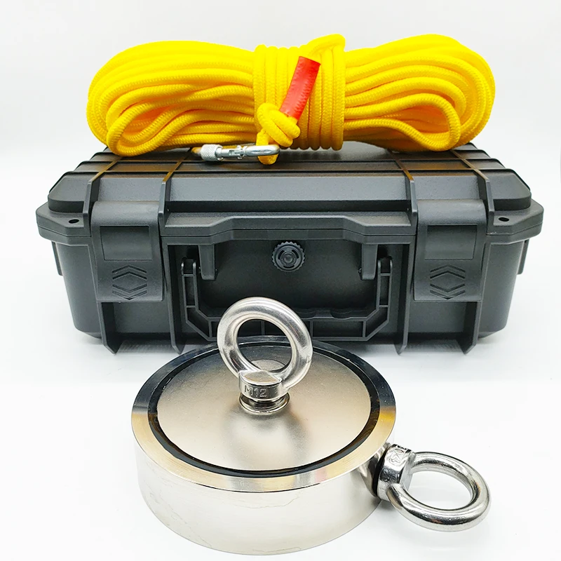 Рыболовный Магнитный комплект D135 мм с веревкой скребком пластиковый чехол d5.31