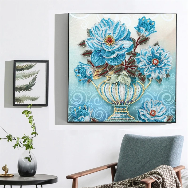 

DIY 5D Diamond Painting Kits for Adults Painting Diamond Pictures Arts Craft for Wall Decoration, European Vase