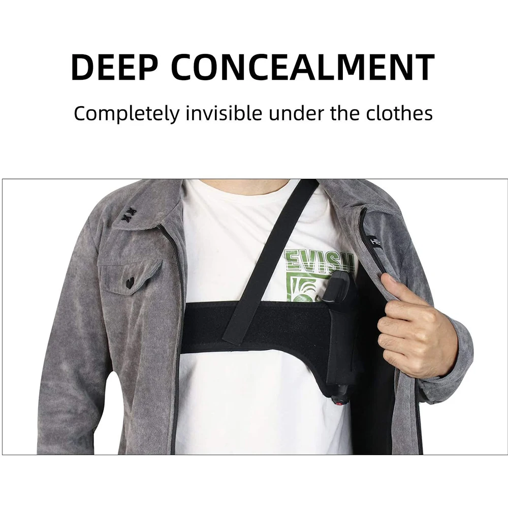 

Gun Shoulder Holster Concealed Universal Gun Holder Removable Pistols Rifle Holster For Glock 17 19 Outdoor Hunting Equipment