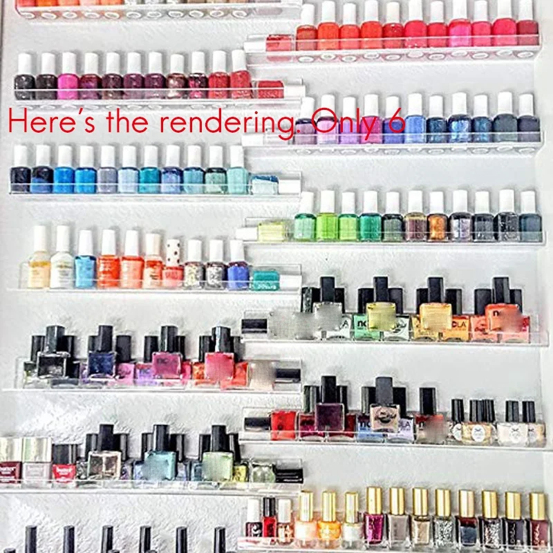 

6 Transparent Acrylic Multifunctional Storage Rack Jewelry Display Rack Bathroom Storage Rack Cosmetics Display Rack