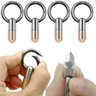 Миниатюрный брелок для ключей в виде капсулы, портативный инструмент для резки на открытом воздухе, резак для распаковки, острый Крошечный Кулон, модный брелок, многофункциональный брелок для ключей