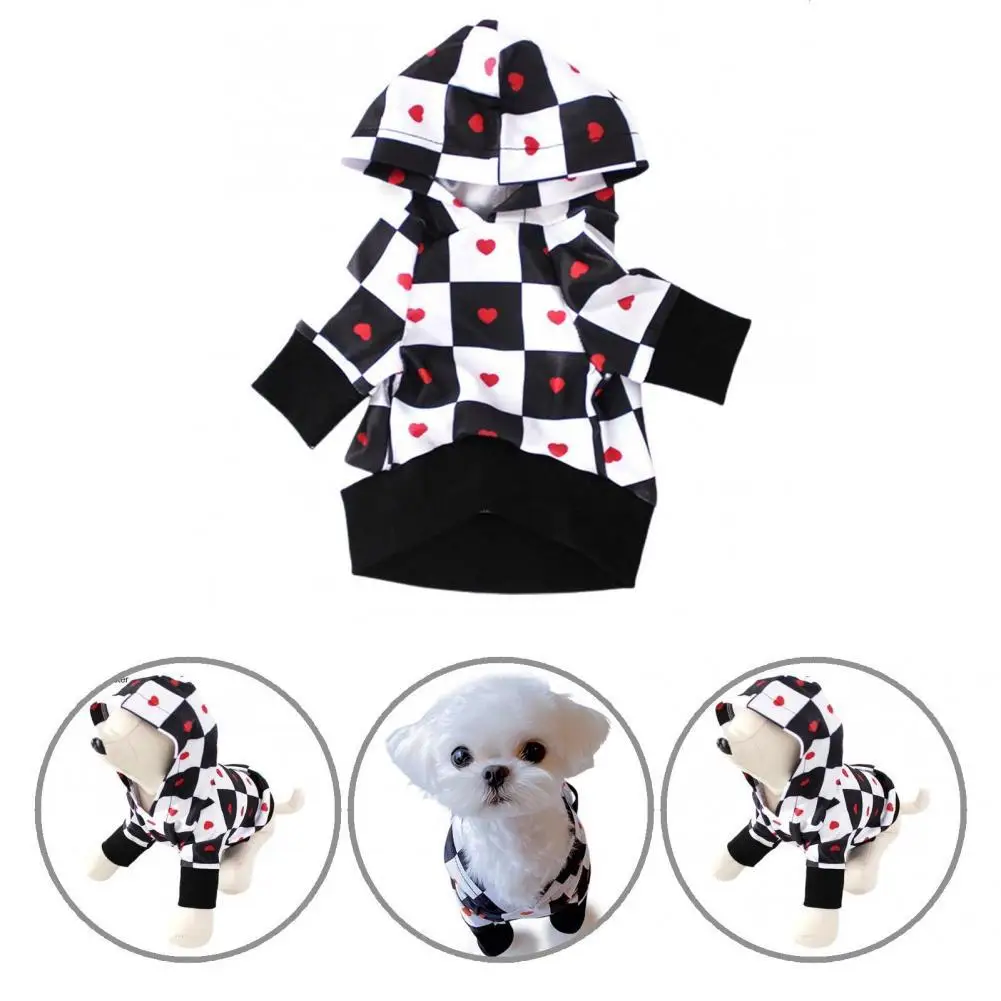 

Dog Hoodies Pullover Puppy Hoodie Unisex Breathable Soft Dog Two-legged Hooded Coat