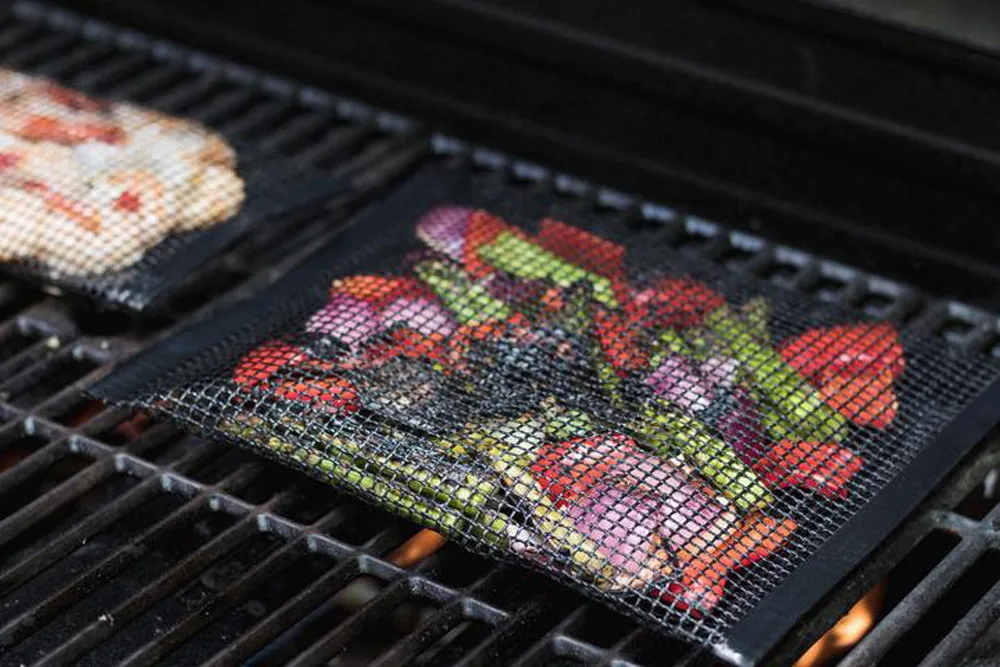 

New heat-resistant non-stick mesh barbecue bag non-stick barbecue bag outdoor picnic tool barbecue accessories barbecue grill