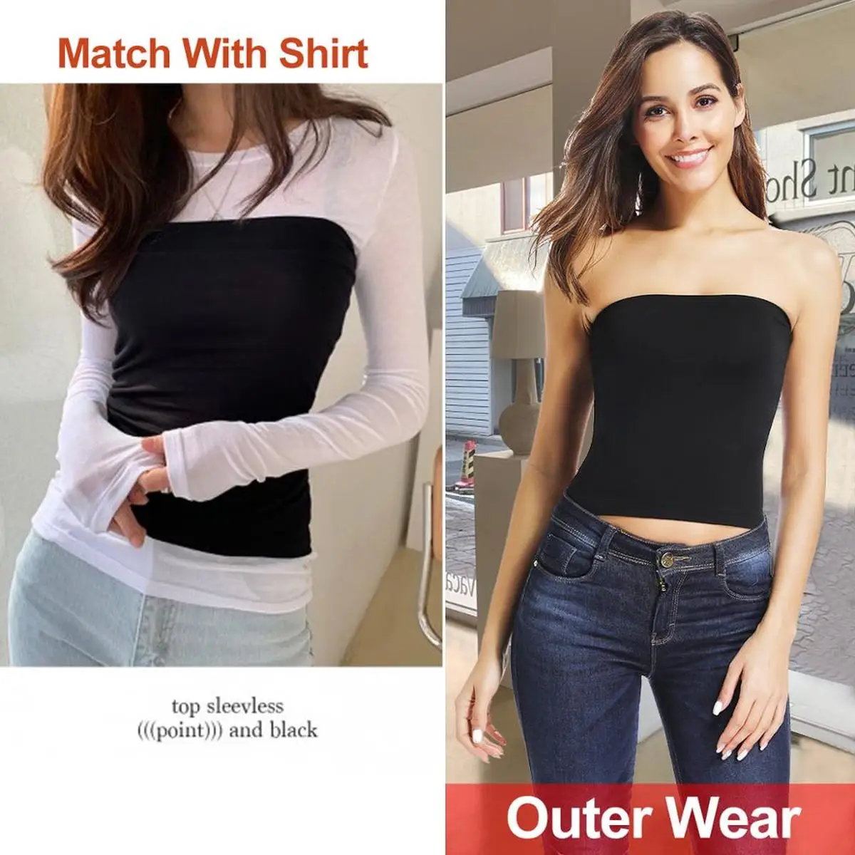 Женское нижнее белье с открытыми плечами без бретелек|Топы бретелек| |