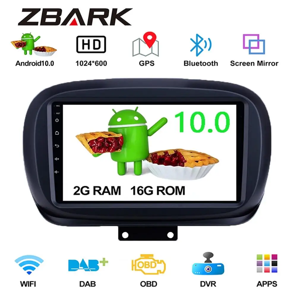 

9inch Android 10.0 Car Radio Multimedia Video Player Navigation GPS for Fiat 500X 2015-2019