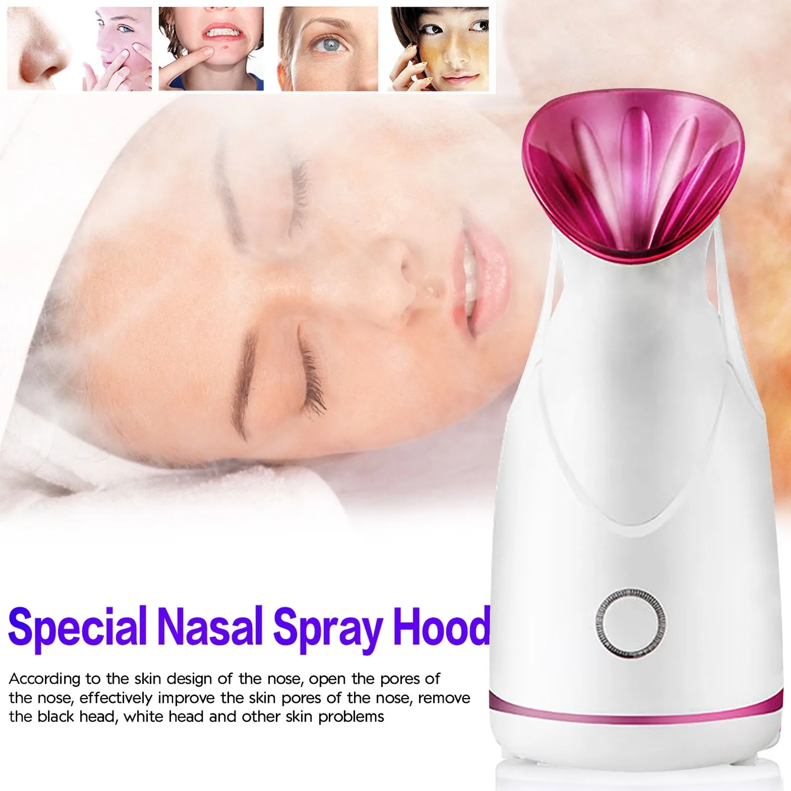 Facial Humidifier Nano Ion Steam Cleaner Saunas Warm Face Spray Steamer Machine Spa Skin Beauty Drop Shipping #40 |