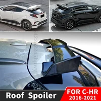 rear roof spoiler back wing for toyota chr c hr 2019 2020 2021 2016 2017 2018 trunk lip tuning decoration accessories body kit