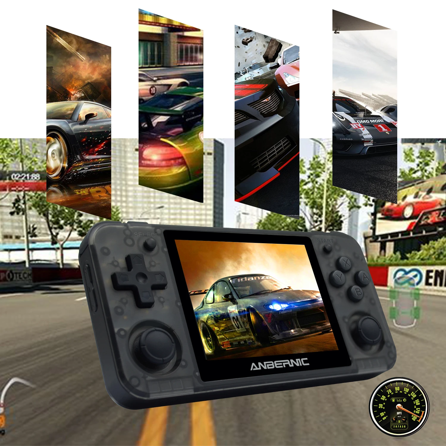 Powkiddy RG350P портативная игровая консоль 3D новые игры пластиковая оболочка с