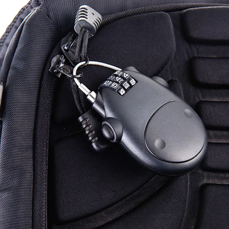 

2Pcs Bicycle Cable Lock Travel Padlock Portable Mini Bicycle Lock Anti-Theft Safety 3 Car Lock