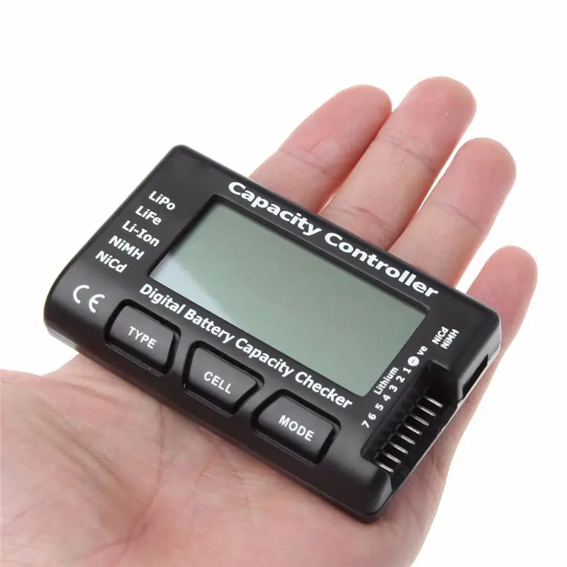 Тестер напряжения батареи инструмент проверки RC сотовых метров 7 цифровой CellMeter