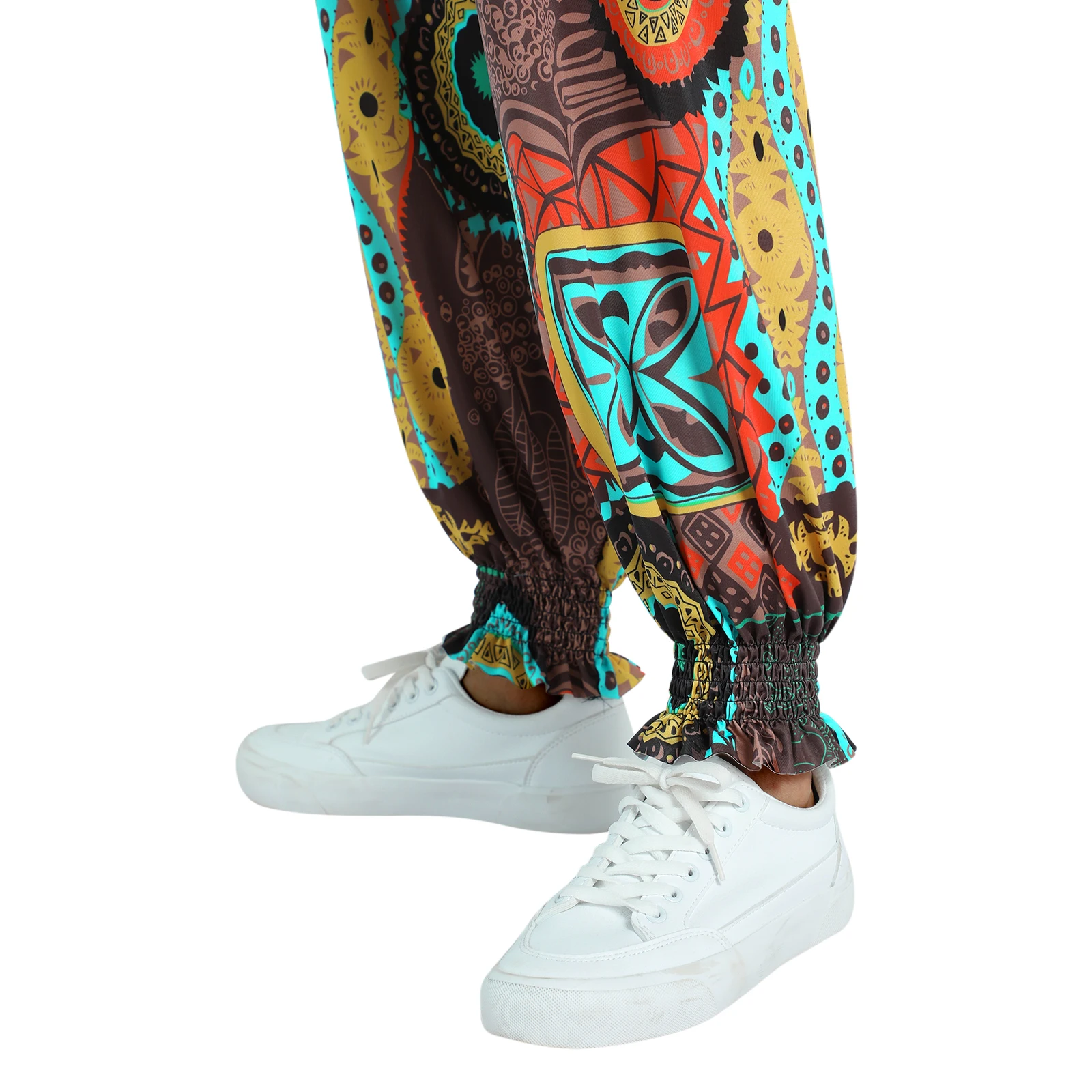 

y2k Women Soft Bohemian Harem Pants Summer Elastic Waist Loose Hippie Beach Lounge Pants Support Wholesales