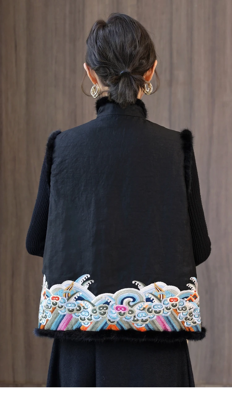 Женская хлопковая куртка в этно-стиле короткая шелковая Хлопчатобумажная Куртка