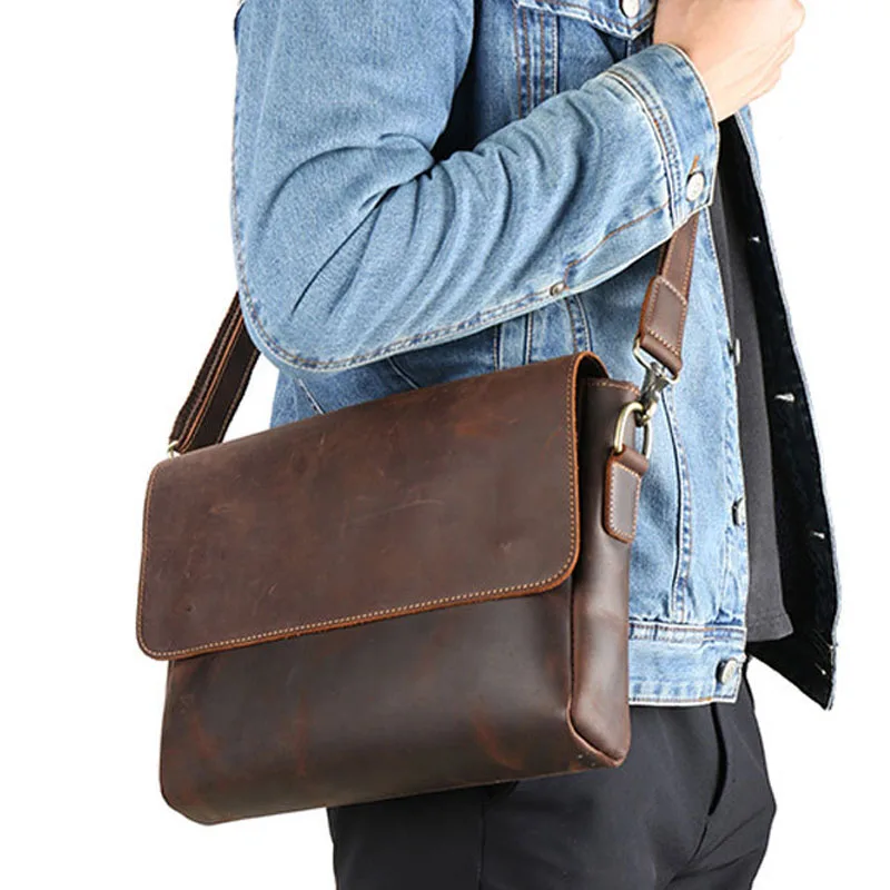 Мужской кожаный портфель BOLEKE серый деловой на плечо для ноутбука 2019 | Багаж и