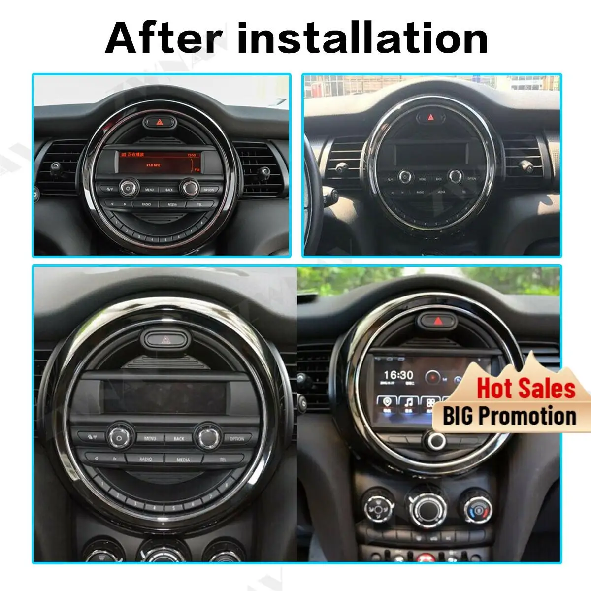 Автомагнитола с 4 + 32 Гб 8 &quotAndroid 9 0 dvd плеер для MINI Cooper 2014 2016 GPS навигация