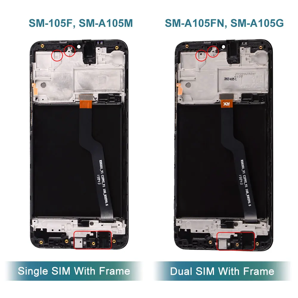 OEM AMOLED для Samsung Galaxy A10 A20 A30 A40 A50 ЖК дисплей с сенсорным экраном дигитайзер в сборе