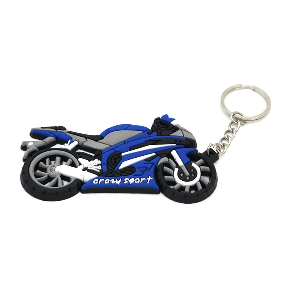 

Новинка, модный брелок для ключей, брелок для мотоцикла Yamaha Honda Kawasaki Suzuki BMW GSXR YZF Z CBR GSX GSXS 2020, резиновые детали