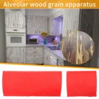 Новинка 2 шт. имитация пробкового дерева; Щетки для чистки стен строительный инструмент для стены чистки Резина сделай-сам кисть инструмент стены текстура кисть