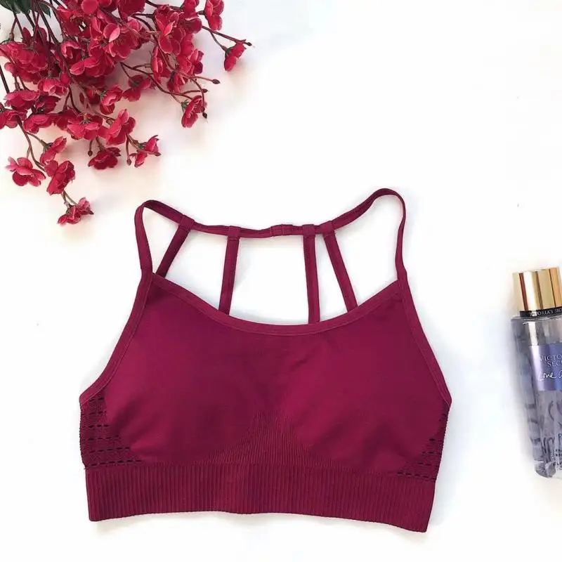 NORMOV женский спортивный бюстгальтер фитнес пуш ап короткий топ Спортивная одежда