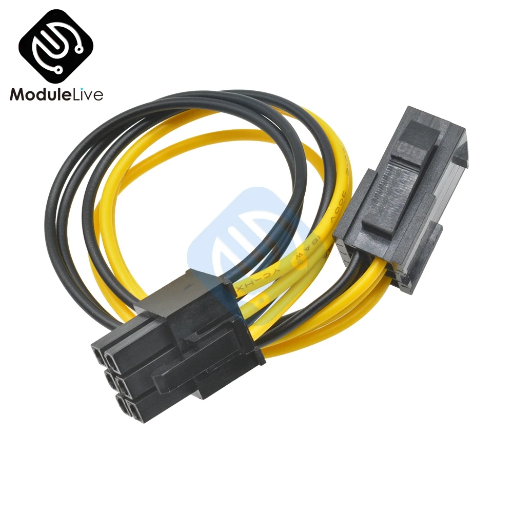 6 контактный Mini PCI E Male к Express Female удлинитель питания адаптер шнур