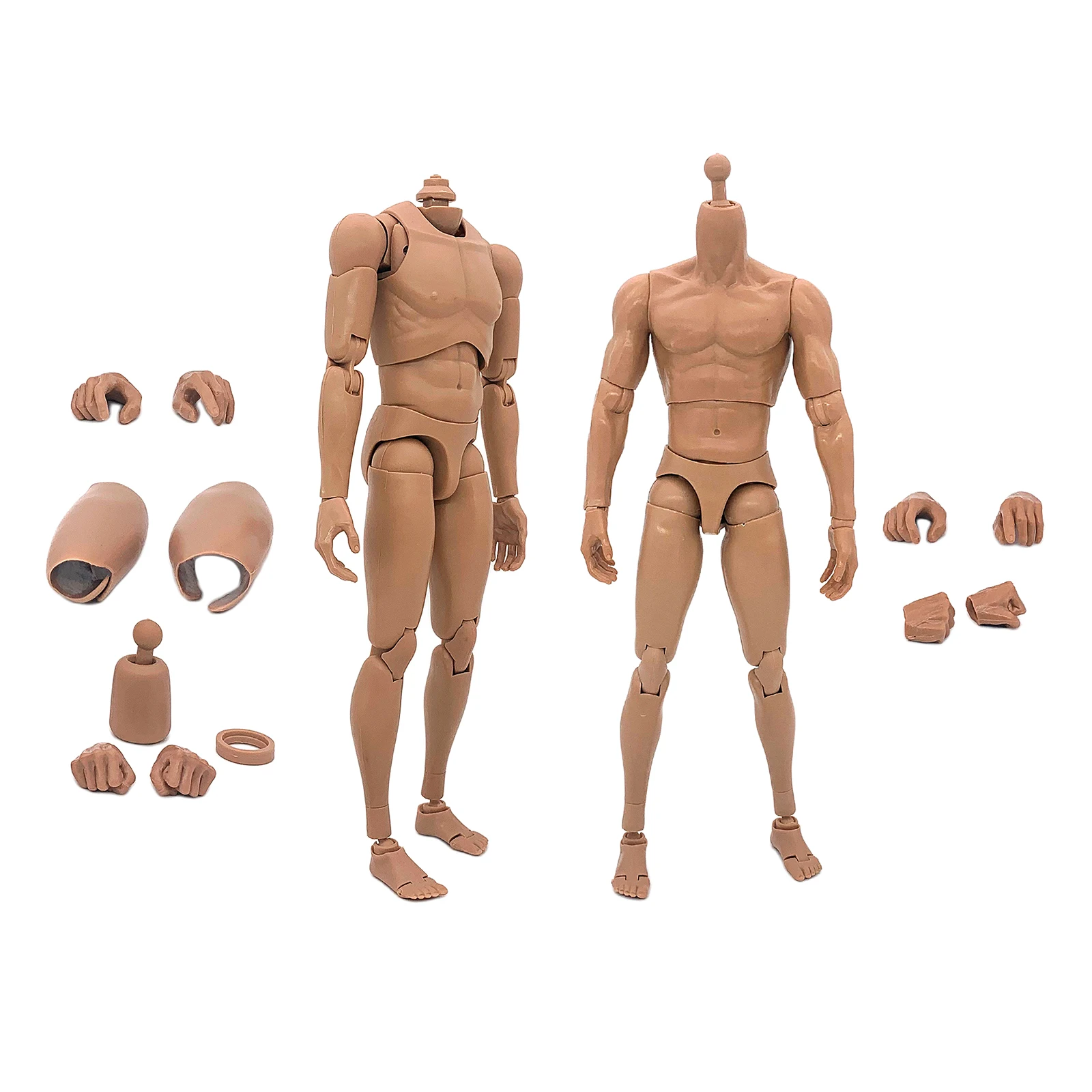 Male Big Muscle Skeleton Fist Dolls Fits Ht Male 1/6 Nude Body Model Sculpture